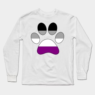 Asexual Paw Print Long Sleeve T-Shirt